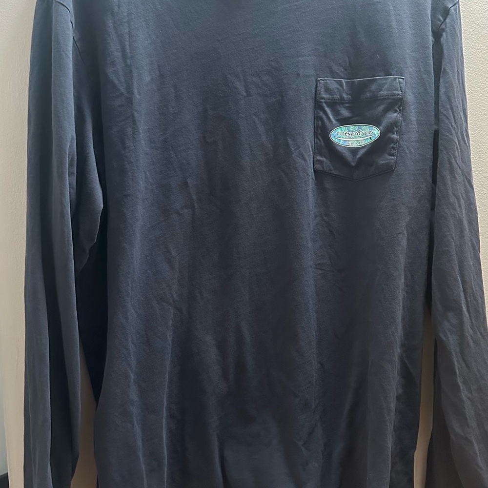 Vineyard Vines Black Long Sleeve Tee